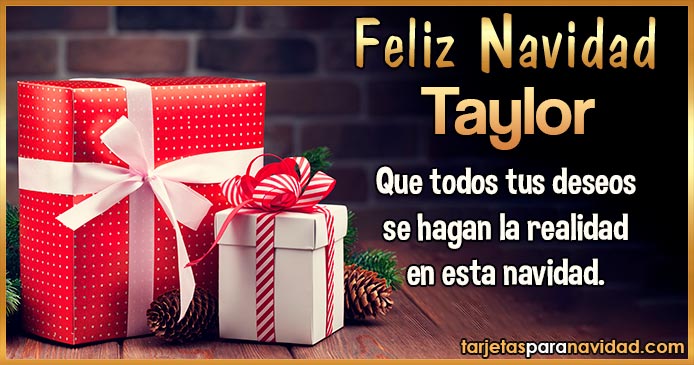 Feliz Navidad Taylor