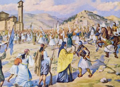 Αποτέλεσμα εικόνας για 1821: Ο Θεόδωρος Κολοκοτρώνης με 2.000 άνδρες καταλαμβάνει τους λόφους της Καλαμάτας προς τη Σπάρτη