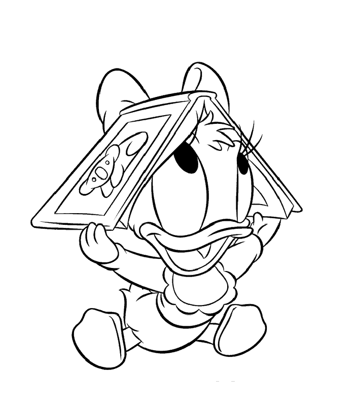 Download Donald Duck Baby Coloring Pages to Print | kentscraft