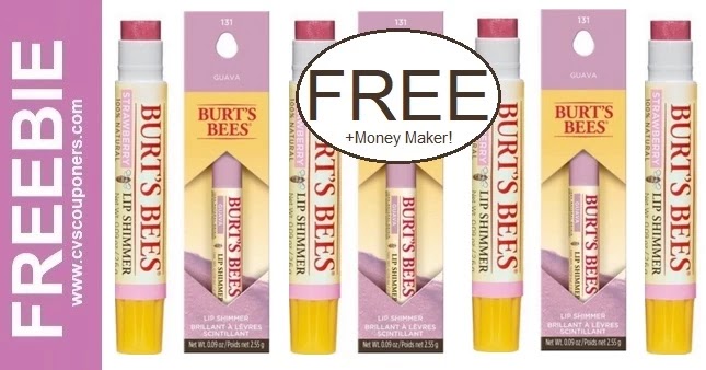 FREE Burt's Bees Lip Shimmer at CVS 4-11-4-17