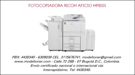 FOTOCOPIADORA RICOH AFICIO MP8001