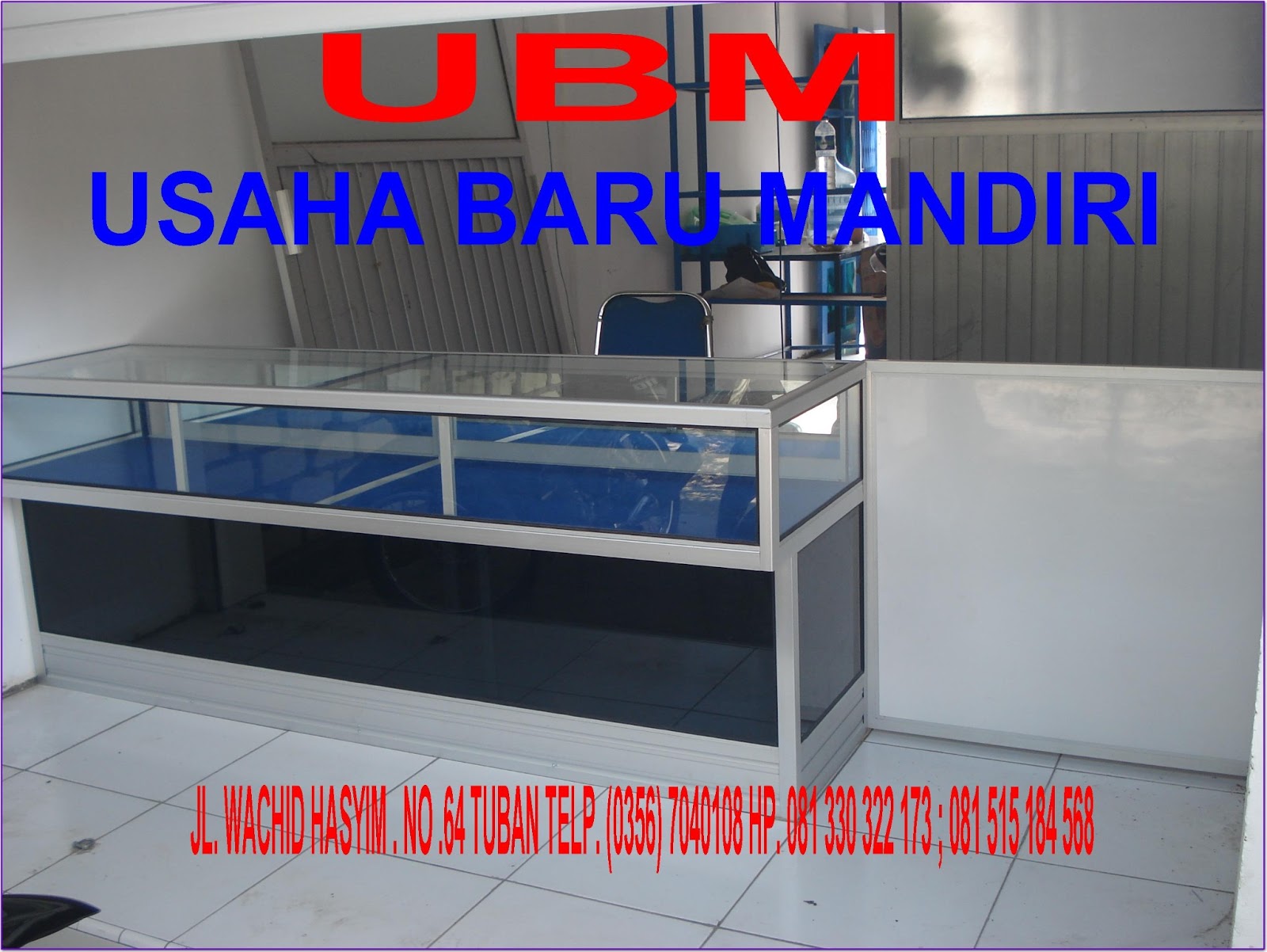 UBM Tuban ALMARI COUNTER Almari Etalase HP