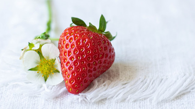 Wallpaper Strawberries, Berry, Red Fruit