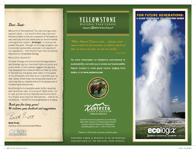 Brochure Yellowstone National Park4