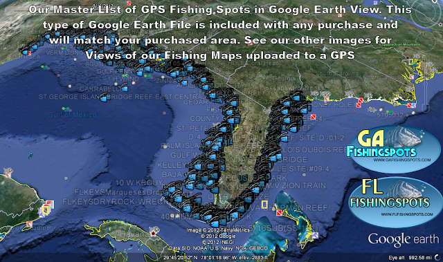 google earth fishing maps