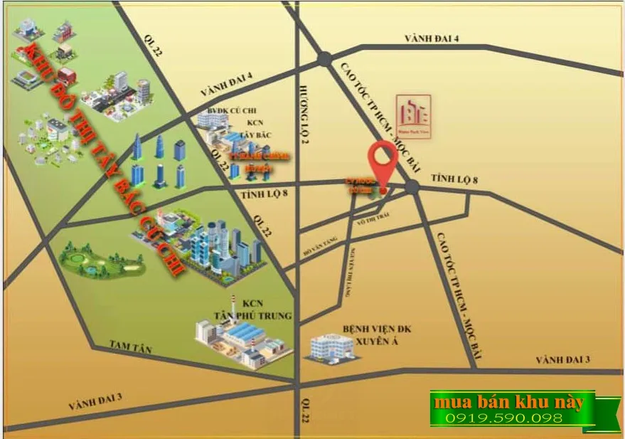 Vị trí dự án Khu dân cư BTF Water Park View