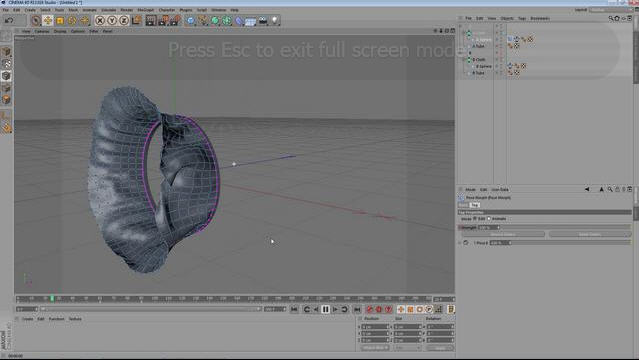 Cinema 4D Tutorial: Cloth Morphing 