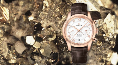 Omega De Ville Co-Axial Chronograph in Rose Gold Replica Watch