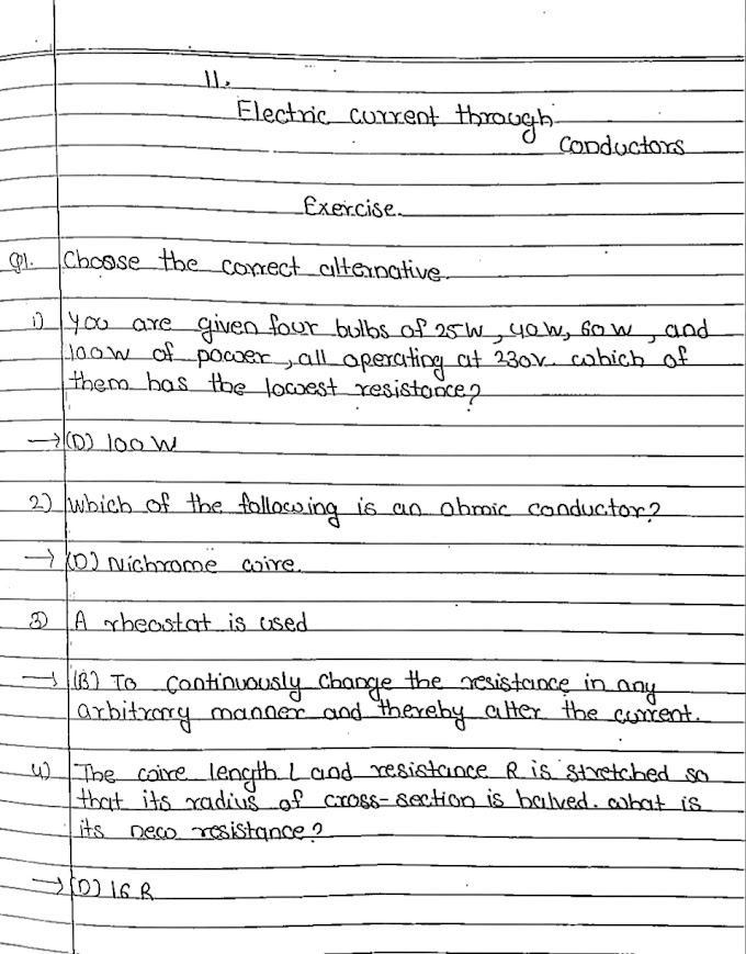 11. Current through a conductor
