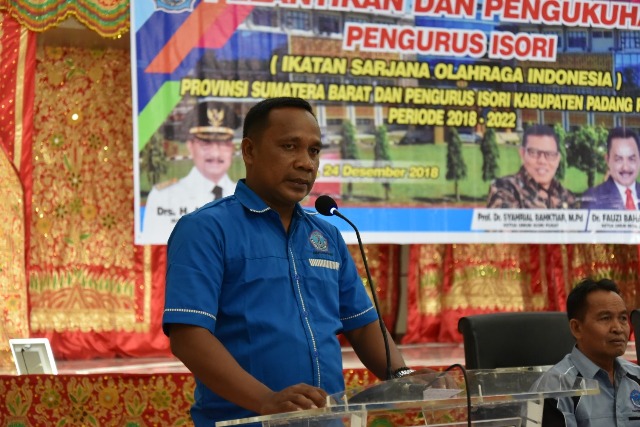 Ketua KONI Aprinaldi Pimpin ISORI Padang Pariaman