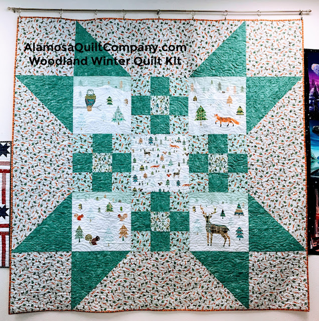 Woodland Winter Quilt Kit Sample quilt