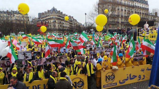 Iran-,Paris,Rally of no to Rouhani28 January 2016 