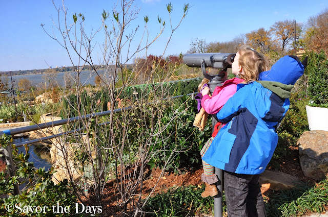 Viewing White Rock Lake from the Rory Meyers Children's Adventure Garden at the Dallas Arboretum