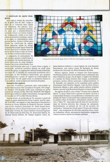 PFNSC - JUBILEU DE VINHO DA COMUNIDADE DE N. SENHORA DAS GRAÇAS - 2015 - PAG 14