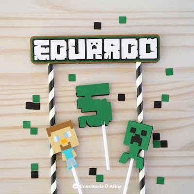 minecraft topo bolo personalizado