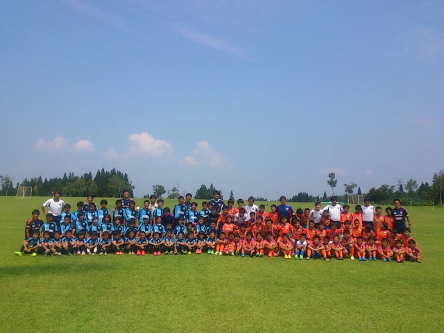 Albirex Niigata Soccer School 高学年キャンプ アルビレックス新潟 川崎フロンターレサッカースクール合同サマーキャン プ 最終日