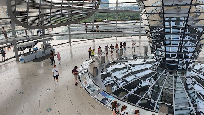 德國國會大廈 Reichstagsgebäude 頂樓的玻璃穹頂