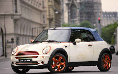 white mini cooper wallpaper