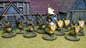 lion's rampant men at arms foot paint colour banner