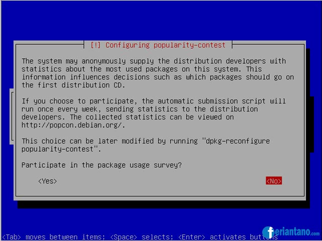 Cara Install Debian 5 Lenny Berbasis Text (CLI) Lengkap Dengan Gambar - Feriantano.com