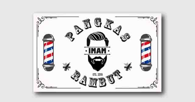 Download Contoh Banner Spanduk Pangkas Rambut  Pria Keren 