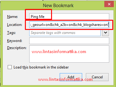 pingomatic , web browser , mozilla , bookmark
