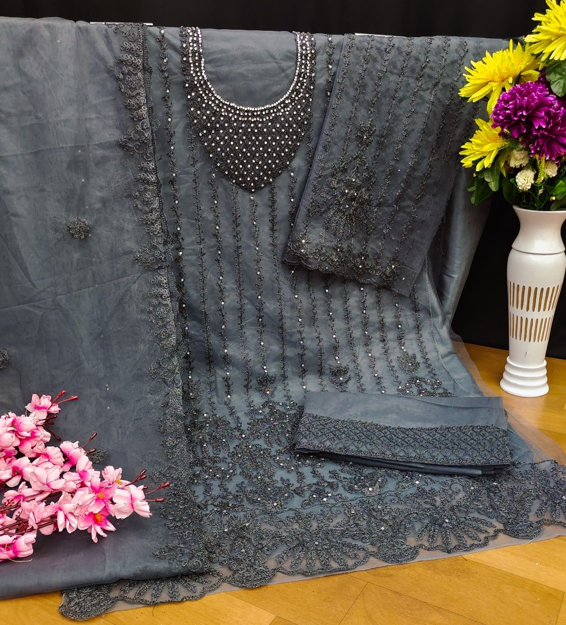 Kaleesha Fashion Sawagat Swati 3301 Colors Semi Stitched Dress Material Catalog Lowest Price