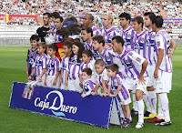 REAL VALLADOLID C. F. - Valladolid, España - Temporada 2009-10 - Jacobo, Luis Prieto, Nivaldo, Borja, Diego Costa, Álvaro Rubio, Barragán y Canobbio; Pedro López, Sisi y Jonathan Sesma - REAL VALLADOLID C. F. 2 (Diego Costa y Nivaldo), ATHLETIC DE BILBAO 2 (Susaeta y Muniain) - 04/10/2009 - Liga de 1ª División, jornada 6 - Valladolid, estadio Nuevo José Zorrilla