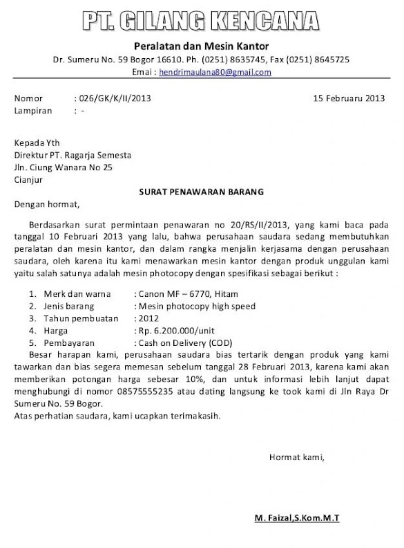 Contoh Surat Penawaran Barang Elektronik Bahasa Inggris Dan Artinya - Opik News 13 Contoh Surat Penawaran Lengkap Jasa Kerjasama Barang Elektronik / Contoh surat penawaran produk elektronik dan cara pembayaran.