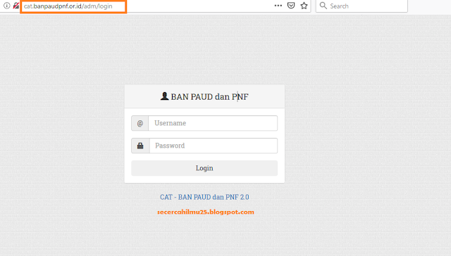 link url TPA Online calon asesor BAN PAUD dan PNF 