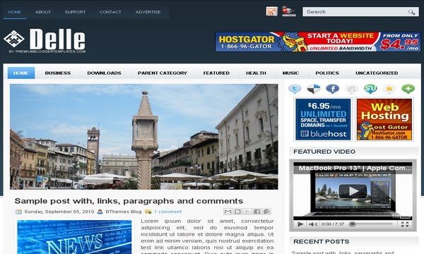 Delle Blogger Template