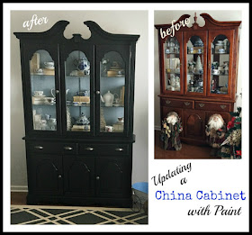 Vintage Paint and more... Updating a China Cabinet with Paint
