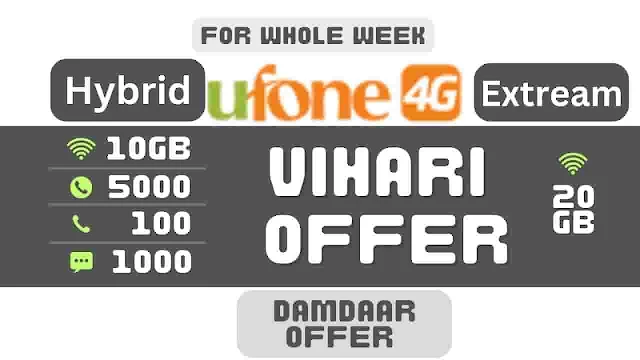 Ufone Vihari Offer Code oye Price