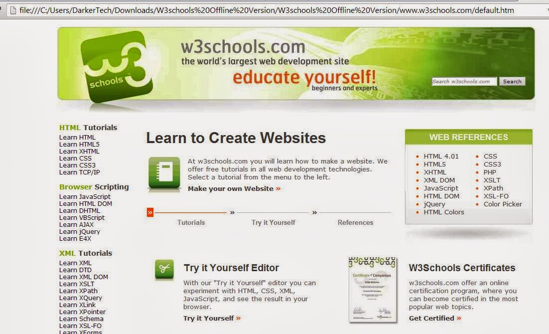 offline-w3schools-version