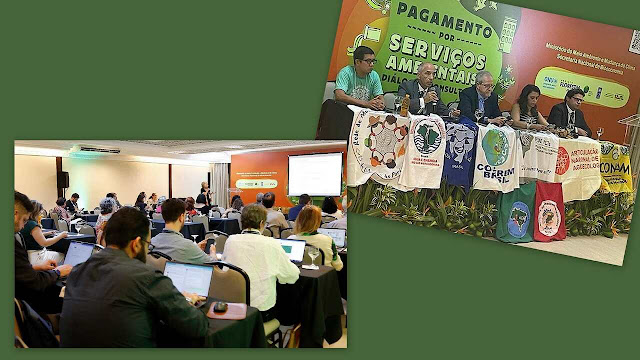 2 imagens alusivas ao evento "Pagamento por Serviços Ambientais: Série de Diálogos Consultivos".