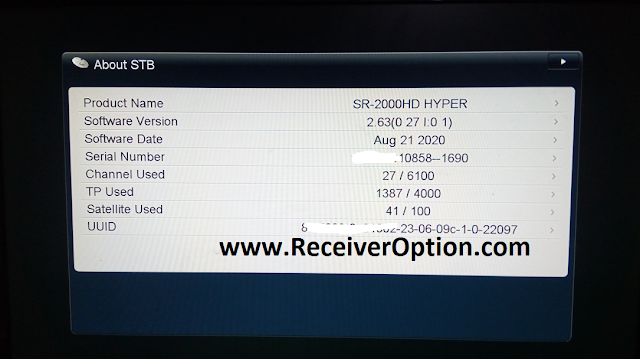 STAR SAT SR-2000 HD HYPER RECEIVER NEW SOFTWARE V2.63