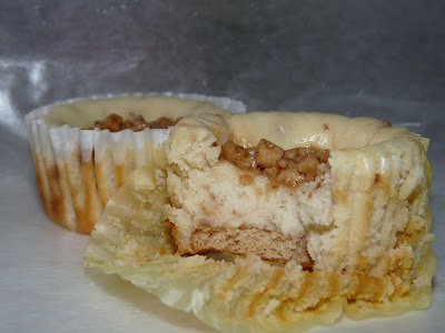 mini toffee cheesecake