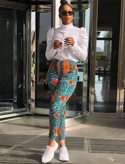 Tailored Ankara pants outfit