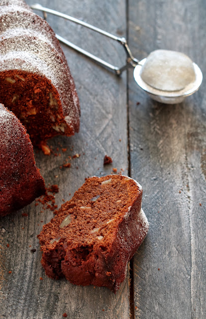 cake citrouille chocolat ,ecorces d'orange 