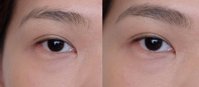 before and after photo of Pixi Natural Brow Duo Review by Nikki Tiu of www.askmewhats.com