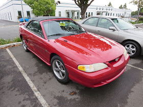 Collision repairs & complete paint job on 1995 Ford Mustang by Almost Everything Auto Body