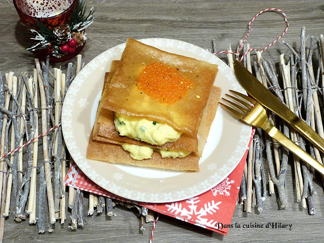 Millefeuille de crabe en sabayon d'agrumes - Dans la cuisine d'Hilary