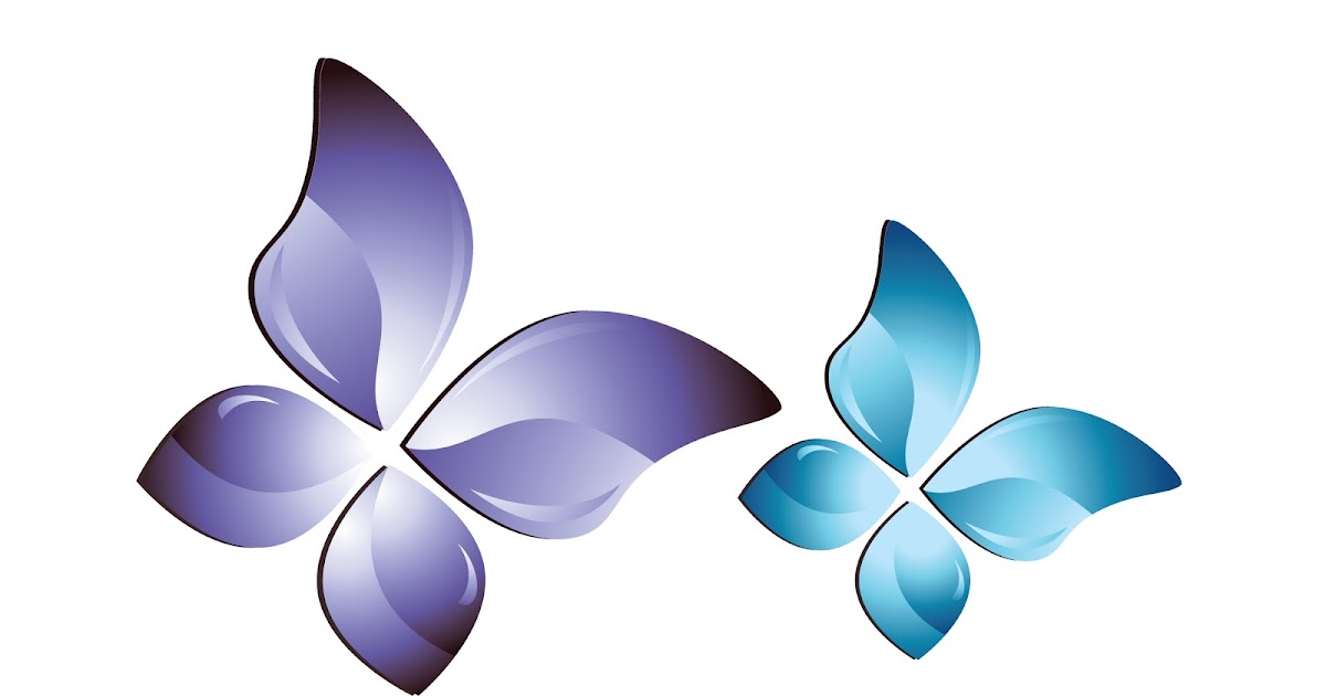 Download eps-ai.blogspot.com: Blue Butterflies - Free Vector Art ...