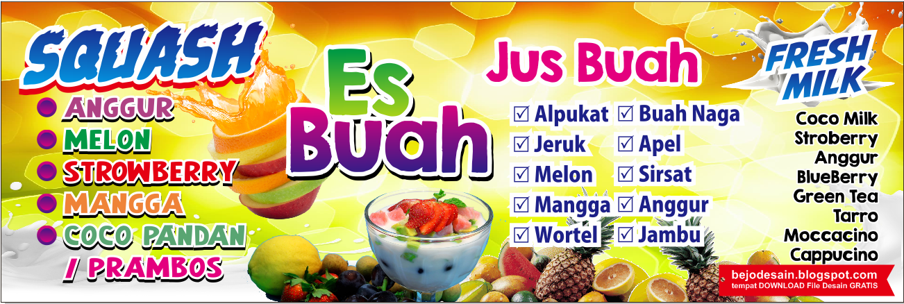 Contoh Desain  Banner  Minuman desain  ratuseo com