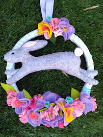 fieltro, felt, feutrine, garlande, guirnalda, wreath, primavera, spring, printemps