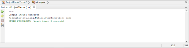Contoh Penggunaan Program Throw Dan Throws Pada Java  Contoh Program Throw Dan Throws Pada Java
