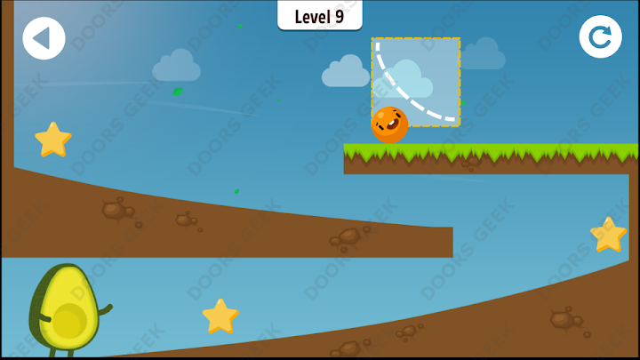 Where's My Avocado? Level 9 Solution, Cheats, Walkthrough, 3 Stars for Android, iPhone, iPad and iPod
