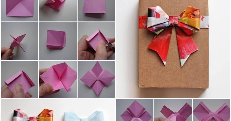 Do It Yourself Membuat Kreasi  Pita Origami  dari Selembar 
