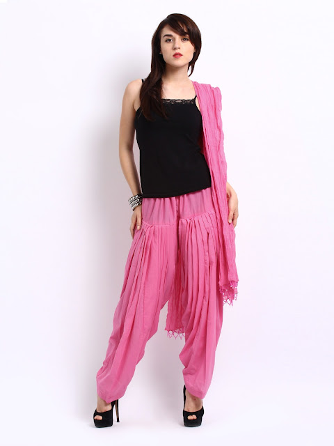 Tshirt with patiala Salwar