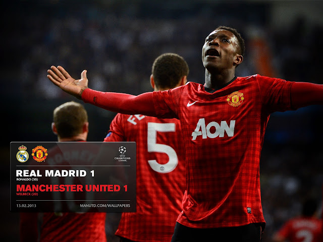 Final score wallpaper, champions league, real madrid vs manchester united 1-1